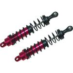 Ammortizzatori a olio in alluminio Reely 1:10 Rosso (metallico) con molle Nero 100.7 mm 2 pz.