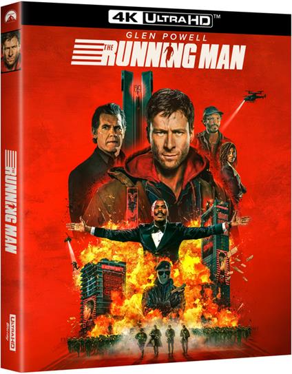 The Running Man (Blu-ray + Blu-ray Ultra HD 4K) di Edgar Wright - Blu-ray + Blu-ray Ultra HD 4K