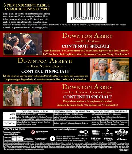Downton Abbey. Collezione Completa Film (3 Blu-ray) di Simon Curtis,Michael Engler - 2