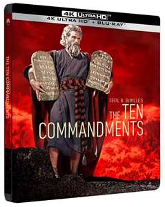 Film I Dieci Comandamenti. Steelbook (2 Blu-ray + Blu-ray Ultra HD 4K) Cecil B. DeMille