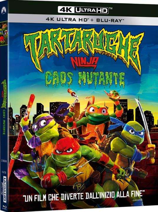 Tartarughe Ninja - Caos Mutante (4K Ultra Hd+Blu-ray) di Jeff Rowe - Blu-ray + Blu-ray Ultra HD 4K