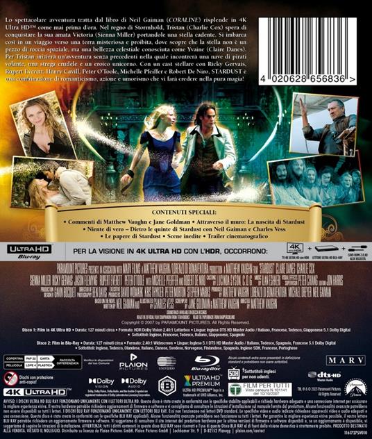 Stardust (4K Ultra Hd+Blu-ray) di Matthew Vaughn - Blu-ray + Blu-ray Ultra HD 4K - 2