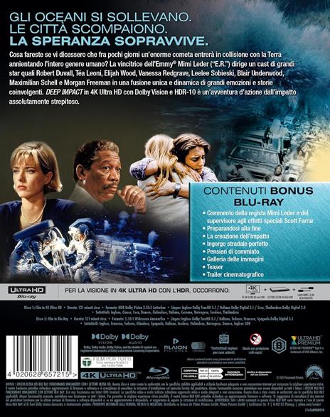Deep Impact (Blu-ray + Blu-ray Ultra HD 4K) di Mimi Leder - Blu-ray + Blu-ray Ultra HD 4K - 3