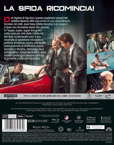 Beverly Hills Cop II - Un Piedipiatti A Beverly Hills (Blu-ray + Blu-ray Ultra HD 4K) di Tony Scott - Blu-ray + Blu-ray Ultra HD 4K - 3