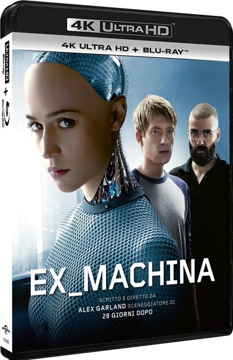 Ex Machina (4K Ultra Hd+Blu-ray) di Alex Garland - Blu-ray + Blu-ray Ultra HD 4K