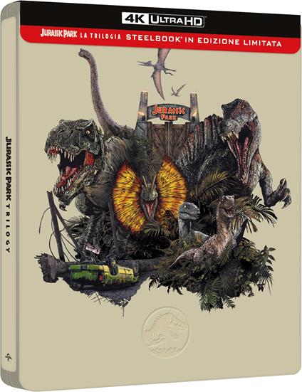 Jurassic Park Trilogy Steelbook (3 4K Ultra Hd) di Steven Spielberg,Joe Johnston