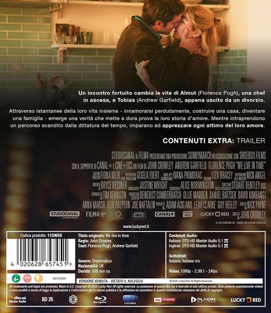 We Live In Time. Tutto Il Tempo Che Abbiamo (Blu-ray) di Nick Payne - Blu-ray - 3