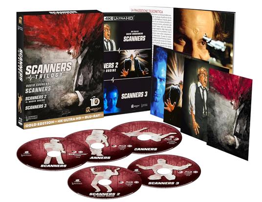 Scanners Trilogy (2 4K Ultra Hd+3 Blu-Ray) di David Cronenberg,Christian Duguay