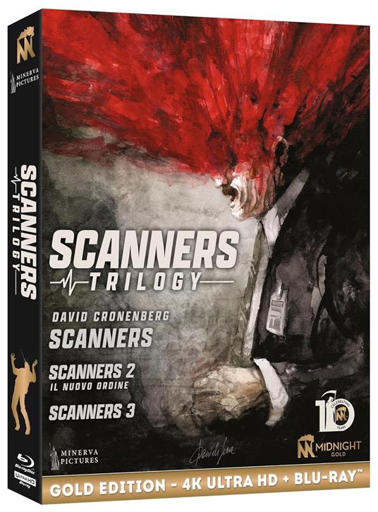 Scanners Trilogy (2 4K Ultra Hd+3 Blu-Ray) di David Cronenberg,Christian Duguay - 3