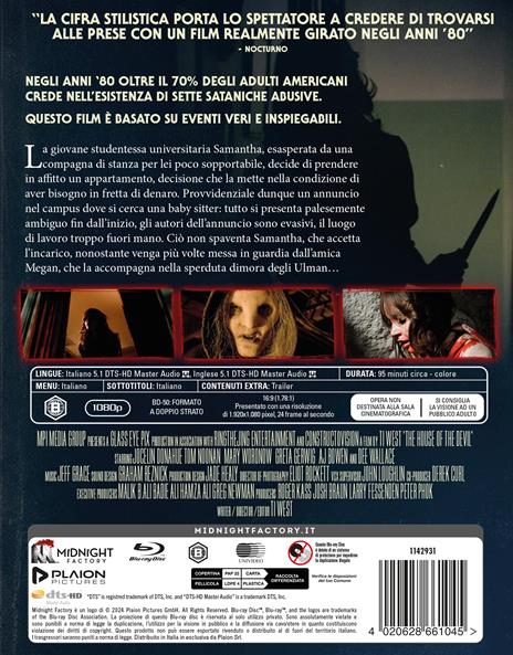 The House of the Devil (Blu-ray) di Ti West - Blu-ray - 2