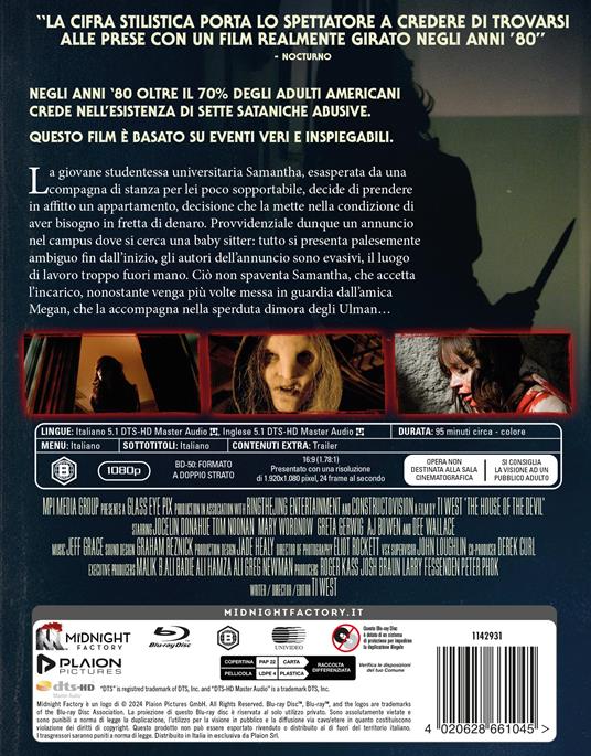 The House of the Devil (Blu-ray) di Ti West - Blu-ray - 2