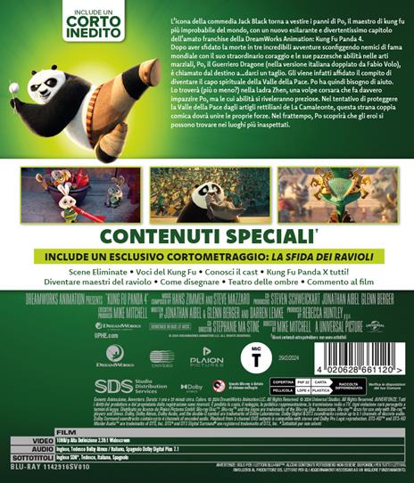 Kung Fu Panda 4 (Blu-ray) di Mike Mitchell - Blu-ray - 2
