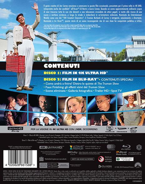 The Truman Show (Blu-ray + Blu-ray Ultra HD 4K) di Peter Weir - Blu-ray + Blu-ray Ultra HD 4K - 2