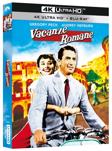 Vacanze romane (Blu-ray + Blu-ray Ultra HD 4K) di William Wyler - Blu-ray + Blu-ray Ultra HD 4K