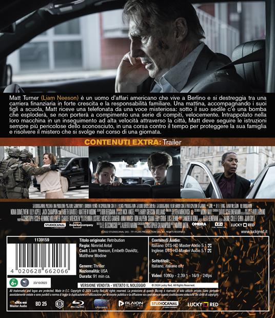 Retribution (Blu-ray) di Nimród Antal - Blu-ray - 2