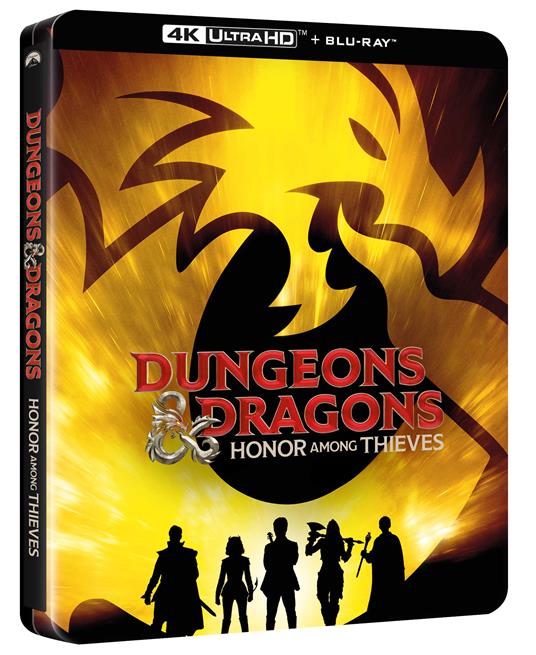 Dungeons & Dragons. L'onore dei ladri. Steelbook (Blu-ray + Blu-ray Ultra HD 4K) di Jonathan Goldstein,John Francis Daley - Blu-ray + Blu-ray Ultra HD 4K