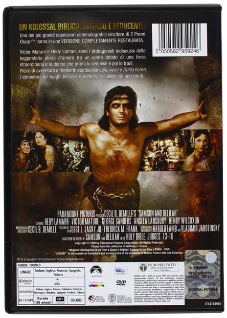 Sansone e Dalila (DVD) di Cecil B. DeMille - DVD - 2
