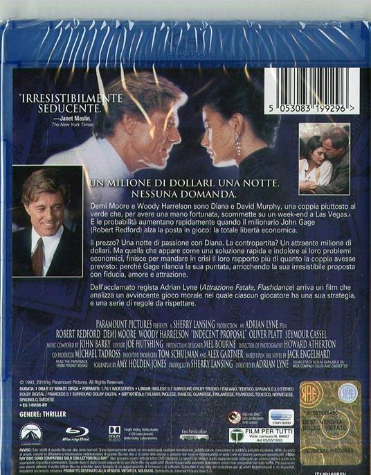 Proposta indecente (Blu-ray) di Adrian Lyne - Blu-ray - 2