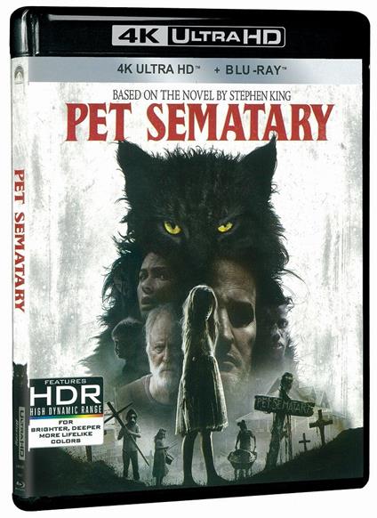 Pet Sematary (2019) (Blu-ray + Blu-ray Ultra HD 4K) di Kevin Kölsch,Dennis Widmyer - Blu-ray + Blu-ray Ultra HD 4K