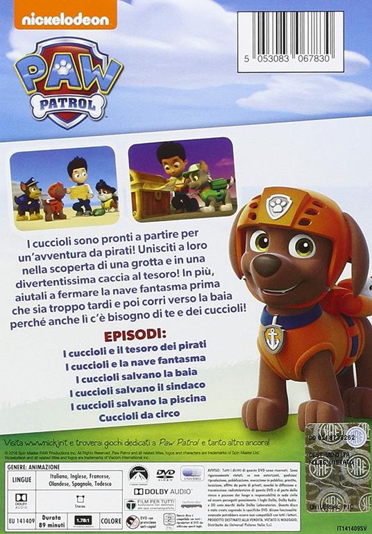 Paw Patrol. I cuccioli e il tesoro dei pirati (DVD) - DVD - 2