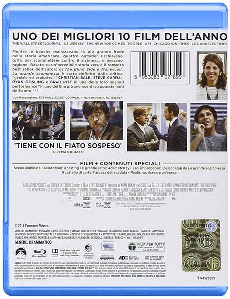 La grande scommessa (Blu-ray) di Adam McKay - Blu-ray - 2