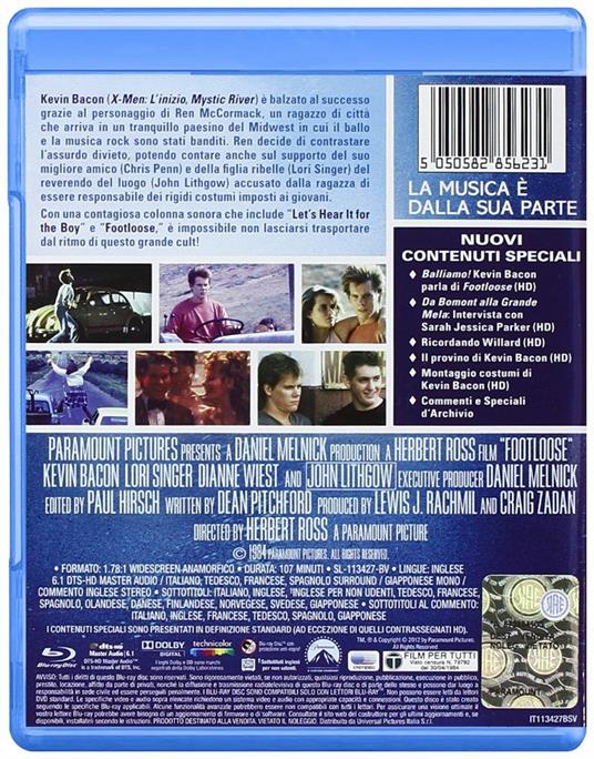 Footloose (Blu-ray) di Herbert Ross - Blu-ray - 2