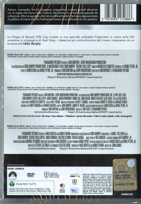 Beverly Hills Cop - Collezione Completa (3 DVD) di Martin Brest,Tony Scott,John Landis - 2