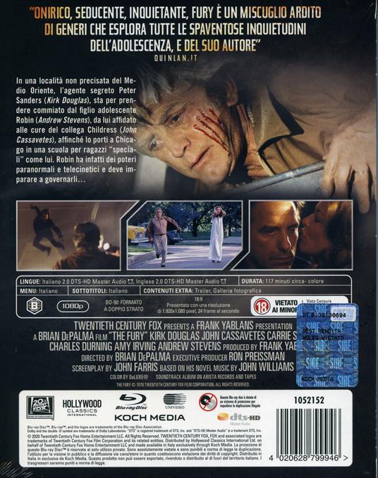 The Fury (Blu-ray) di Brian De Palma - Blu-ray - 2