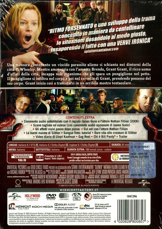 Slither (DVD) di James Gunn - DVD - 2