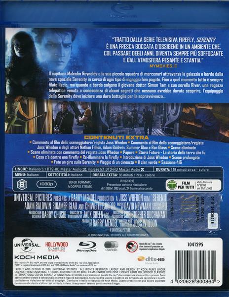 Serenity (Blu-ray) di Joss Whedon - Blu-ray - 2