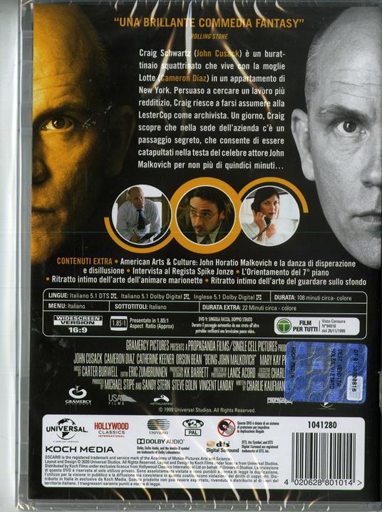 Essere John Malkovich (DVD) di Spike Jonze - DVD - 2