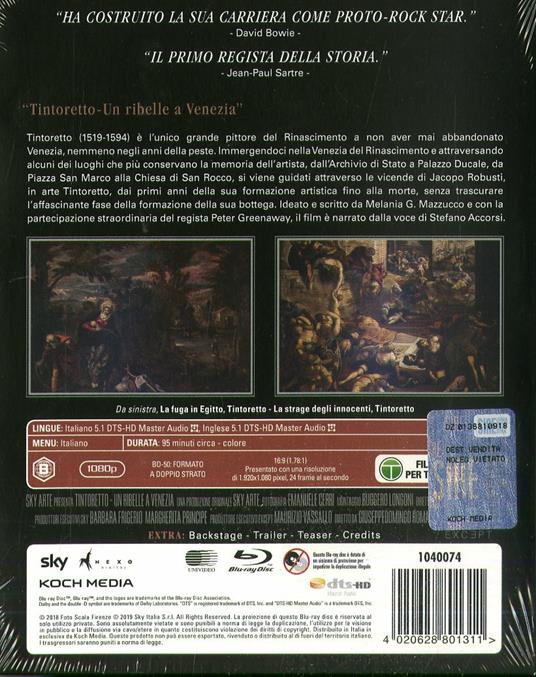 Tintoretto. Un ribelle a Venezia (Blu-ray) di Giuseppe Domingo Romano - Blu-ray - 2