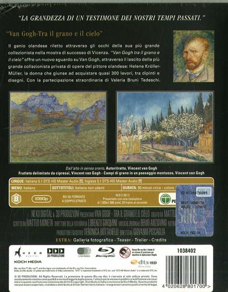 Van Gogh. Tra il grano e i cielo (Blu-ray) di Giovanni Piscaglia - Blu-ray - 2