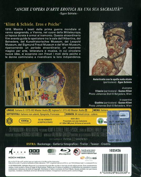 Klimt e Schiele. Eros e psiche (Blu-ray) di Michele Mally - Blu-ray - 2