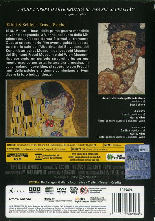 Klimt e Schiele. Eros e psiche (DVD) di Michele Mally - DVD - 2