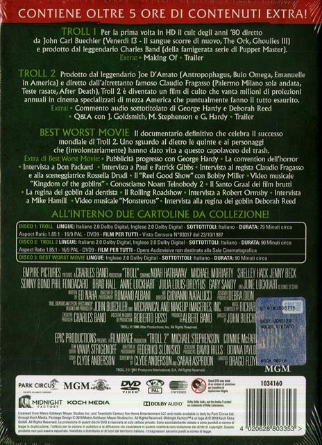 Troll 1-2 (3 DVD) di John Carl Buechler,Claudio Fragasso - 3