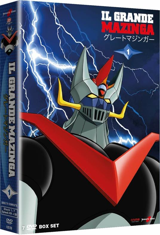 Il grande Mazinga vol.1 (7 DVD) di Tomoharu Katsumata,Nobuo Onuki,Takeshi Tamiya,Tetsuo Imazawa,Masayuki Akehi - DVD