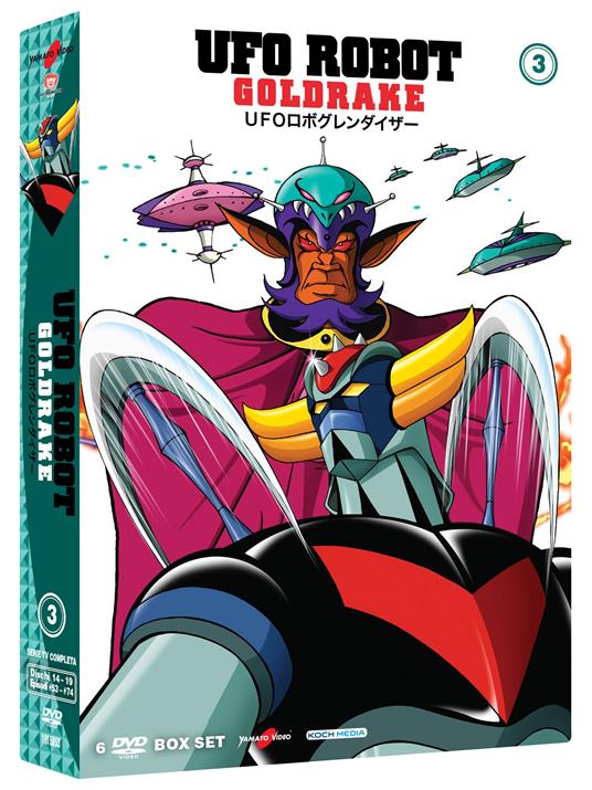 Ufo Robot Goldrake vol. 3 (DVD) di Masayuki Akehi,Tomoharu Katsumata,Masamune Ochiai - DVD