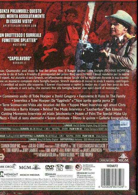 Non aprite quella porta 2. Limited Edition con Booklet (3 DVD) di Tobe Hooper - DVD - 2