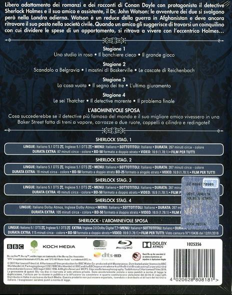 Sherlock. Definitive Edition. Stagioni 1 - 4 + L'abominevole sposa (10 Blu-ray) di Paul McGuigan,Euros Lyn,Toby Haynes - Blu-ray - 2