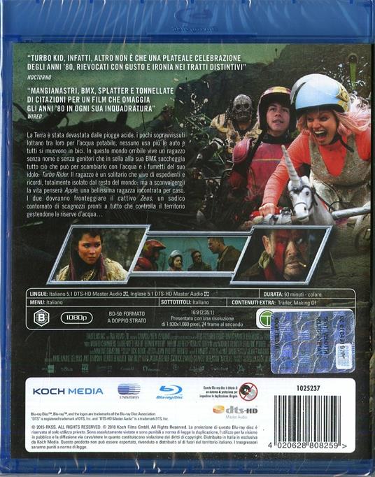 Turbo Kid (Blu-ray) di François Simard,Anouk Whissell,Yoann-Karl Whissell - Blu-ray - 2