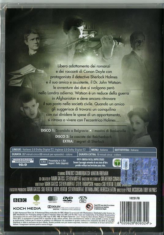 Sherlock. Stagione 2. Serie TV ita (2 DVD) di Paul McGuigan,Euros Lyn,Toby Haynes - DVD - 2