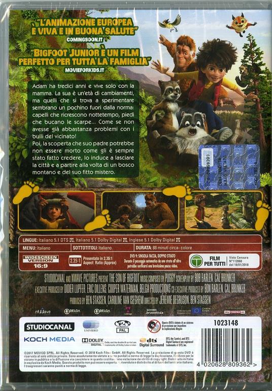 Bigfoot Junior (DVD) di Jeremy Degruson,Ben Stassen - DVD - 2