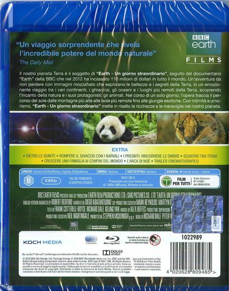 Earth. Un giorno straordinario (Blu-ray) di Richard Dale,Peter Webber - Blu-ray - 2