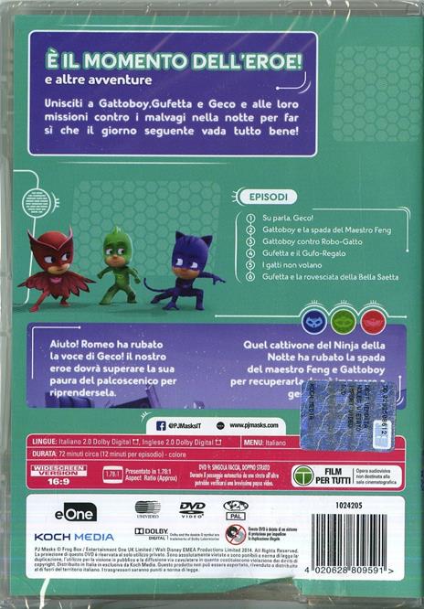 Pj Masks. Super Pigiamini. È il momento dell'eroe! (DVD) di Christian De Vita,Wilson Dos Santos - DVD - 2