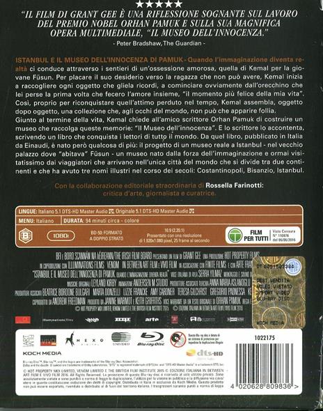 Istanbul e il museo dell'innocenza di Pamuk (Blu-ray) di Phil Grabsky - Blu-ray - 2