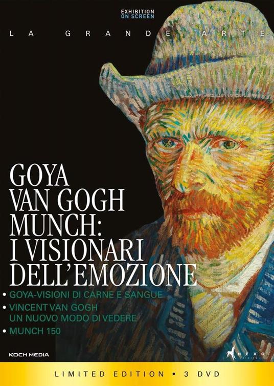 Goya, Van Gogh, Munch. I visionari dell'emozione. Collector's Edition (3 Blu-ray) di David Bickerstaff,Phil Grabsky,Ben Harding - Blu-ray