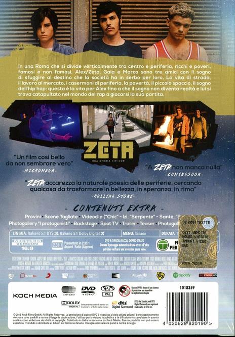 Zeta. Una storia hip-hop (2 DVD)<span>.</span> Limited Edition di Cosimo Alemà - DVD - 2