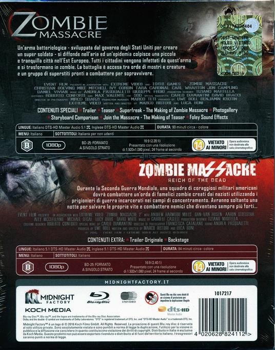 Zombie Massacre Collection (2 Blu-ray) di Luca Boni,Marco Ristori - 2