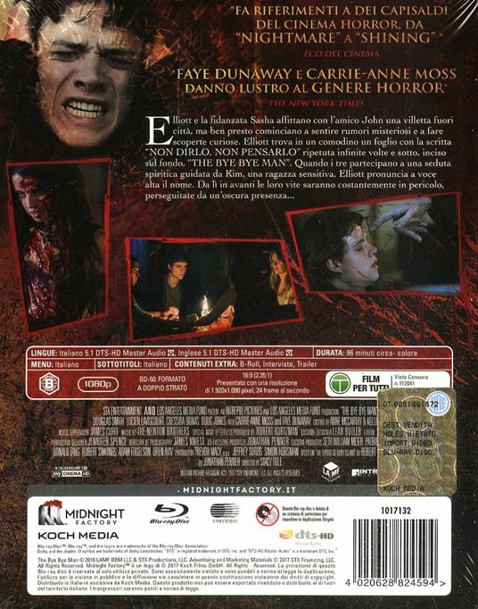 The Bye Bye Man. Limited Edition con Booklet (Blu-ray) di Stacy Title - Blu-ray - 2